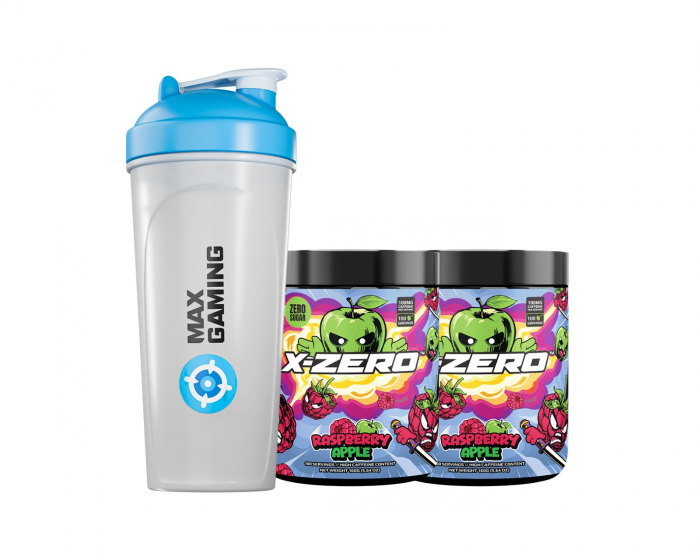 X-Gamer X-Zero Raspberry Apple - 2 x 100 Portioner + Shaker