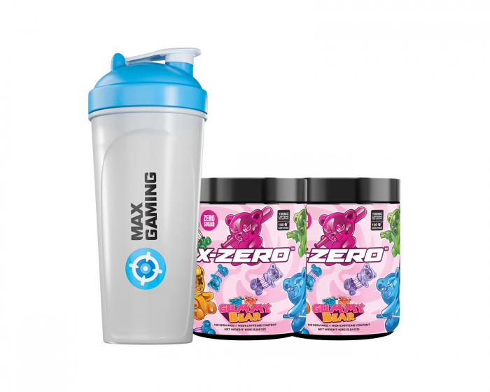 X-Gamer X-Zero Gummy Bear - 2 x 100 Portioner + Shaker