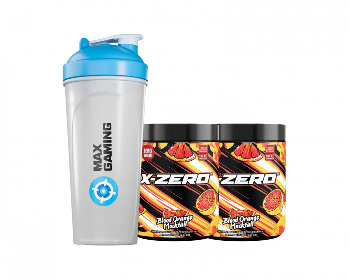 X-Gamer X-Zero Blood Orange Mocktail - 2 x 100 Portioner + Shaker