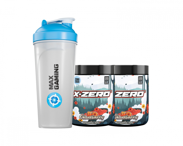 X-Gamer X-Zero Cloudberry - 2 x 100 Portioner + Shaker