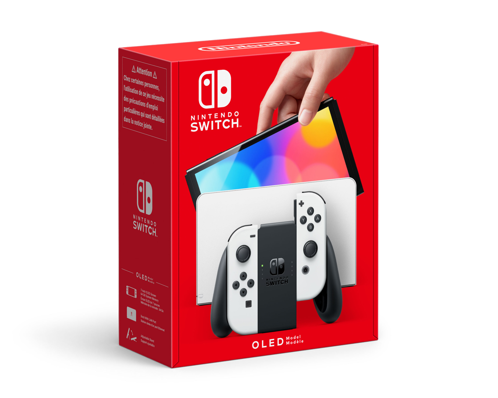 Nintendo Switch Konsol OLED - Sort Hvid - MaxGaming.dk