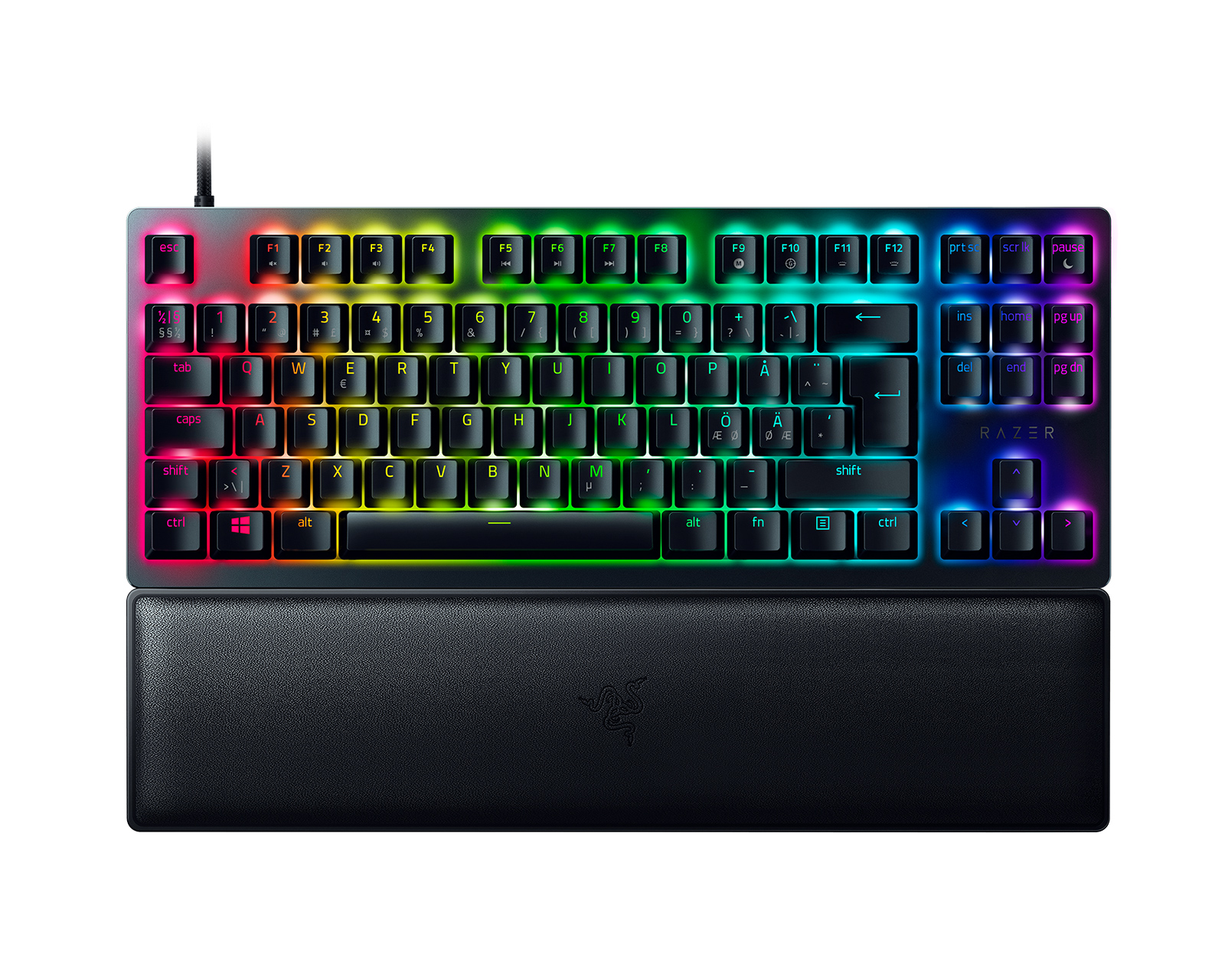 Razer Huntsman V2 Optical Tastatur TKL [Clicky Purple] - MaxGaming.dk