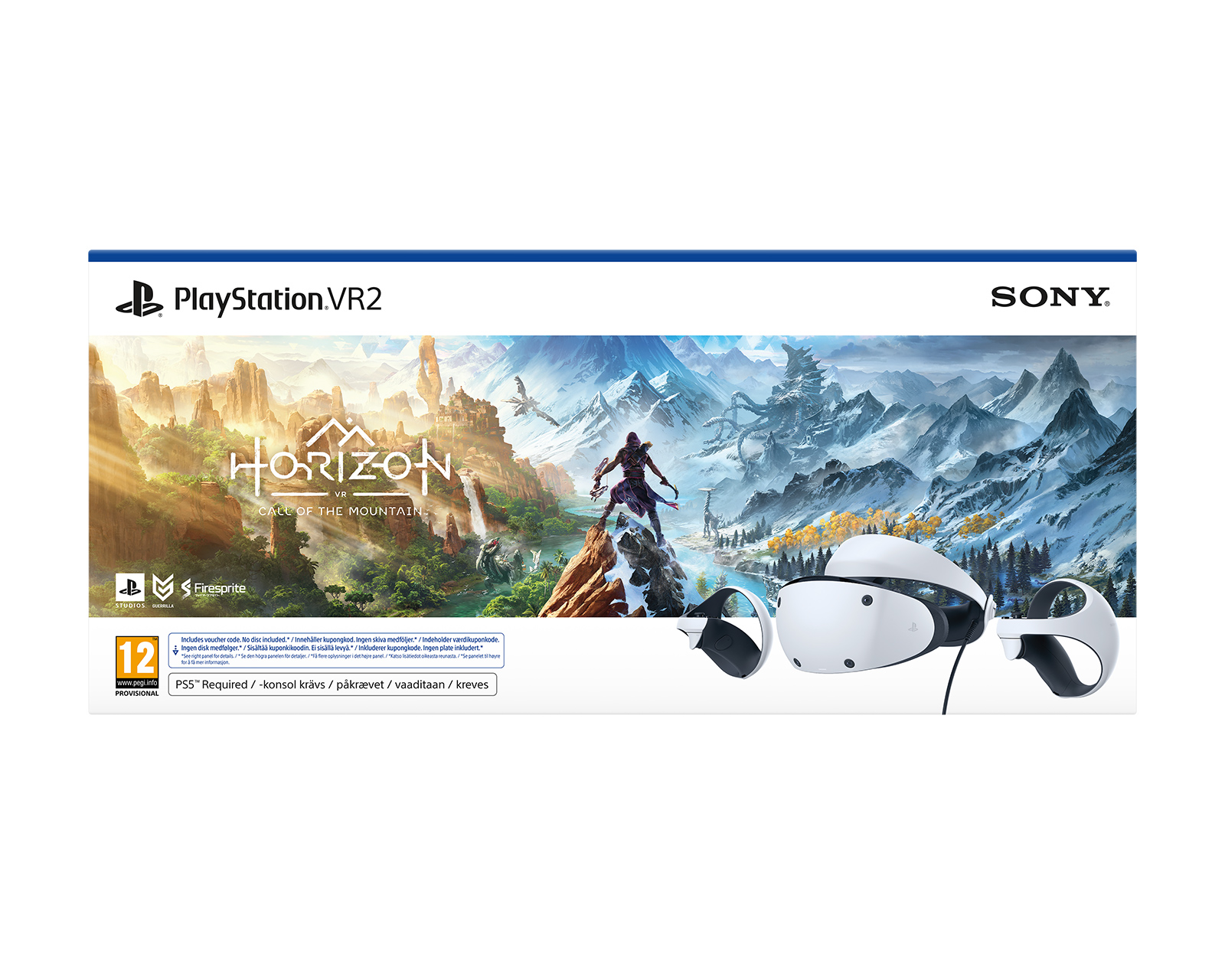 Sony Playstation VR2 (PS5) - VR Headset 4K - Horizon Call of the Mountain Bundle -