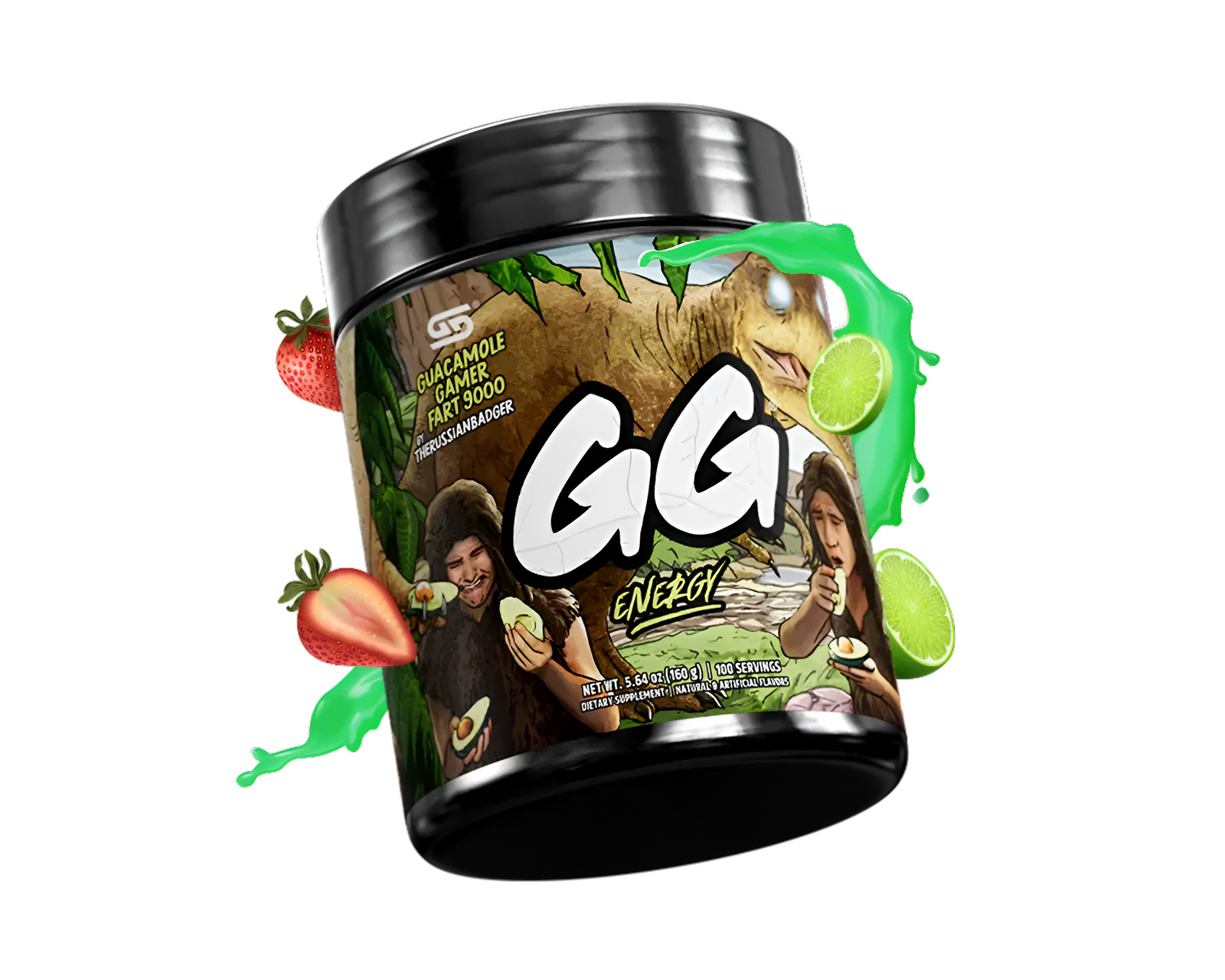 Gamer Supps Guacamole Gamer Fart 9000 by RussianBadger 100 Portioner MaxGaming.dk