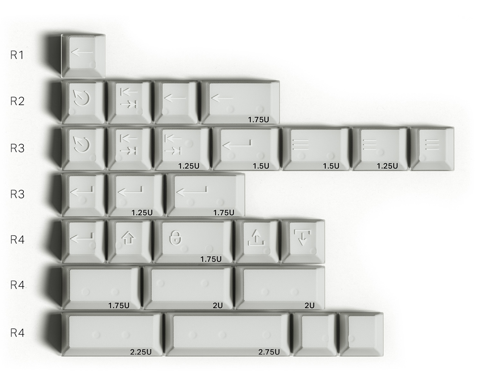 KBDfans PBTfans X-Ray - 40s Kit - MaxGaming.dk