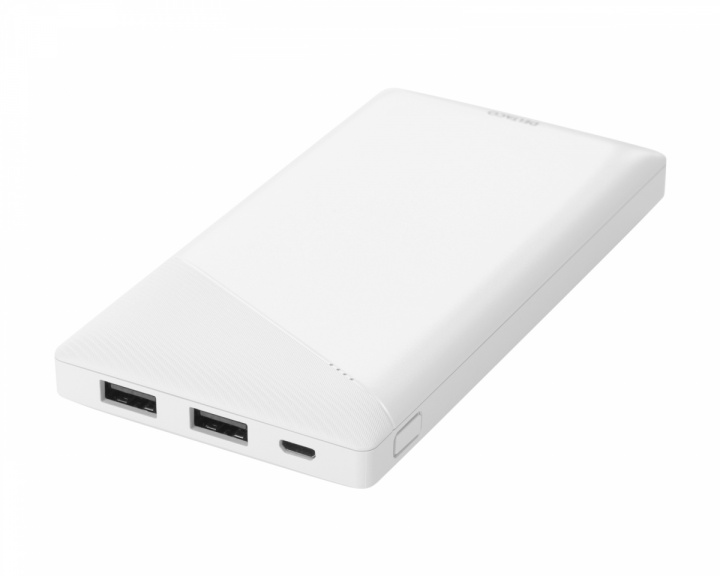 Deltaco 10000 mAh Powerbank - Hvit