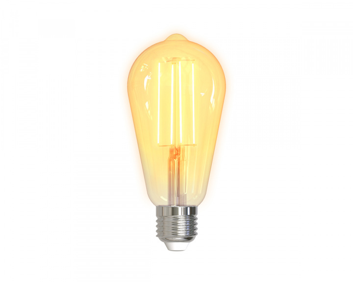 Deltaco Smart Home LED-lys Filament E27 WiFI 5.5W ST64, Dimbar