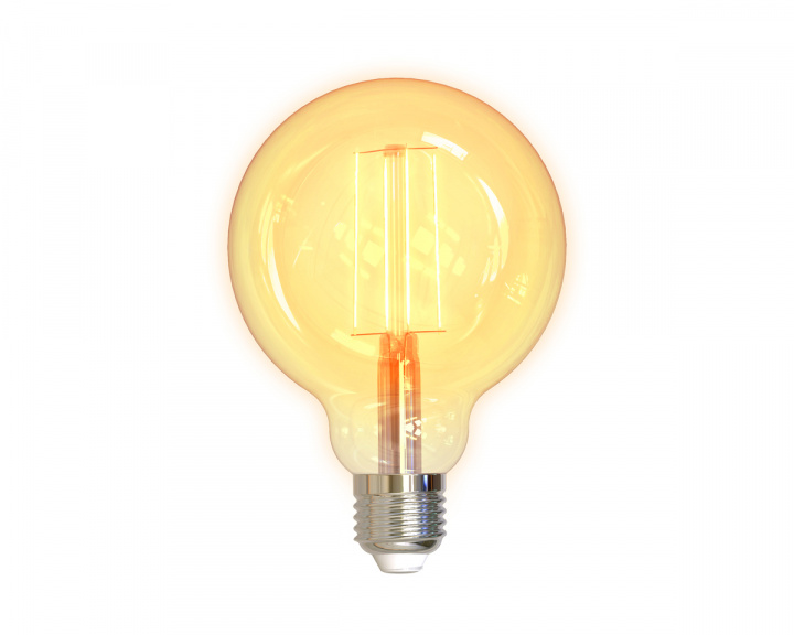 Deltaco Smart Home LED-lys Filament E27 WiFI 5.5W G95, Dimbar