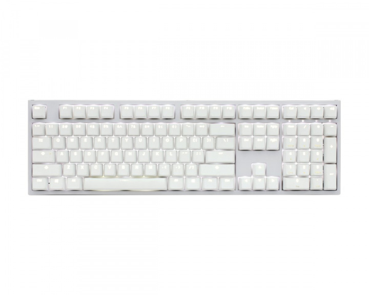 ONE 2 Backlit Hvid Edition PBT Tastatur [MX Blue] i gruppen Computertilbehør / Tastatur og tilbehør / Gaming tastatur hos MaxGaming (12407)