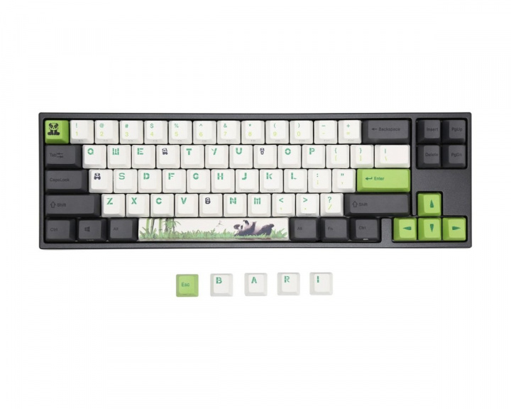 Ducky x Varmilo MIYA-Pro Panda PBT Hvid LED Tastatur [MX Red]