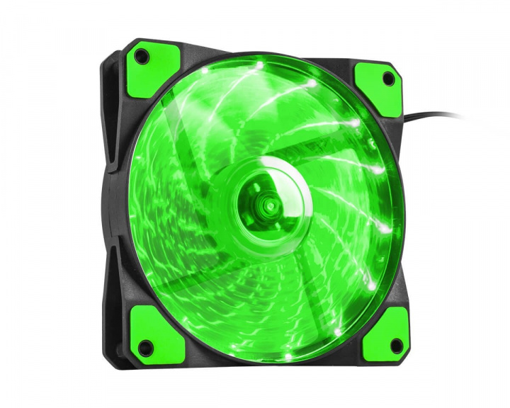 Hydrion 120 LED PC Case Blæser Grøn i gruppen Computertilbehør / Computerdele / Computerventilator & Afkøling / Computerventilator hos MaxGaming (13481)
