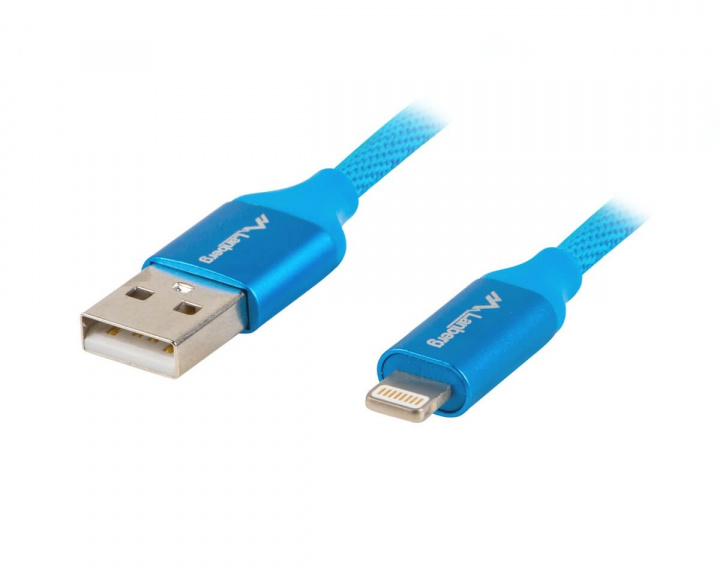 Lanberg Lightningkabel Premium - Lightning til USB 1.8 Meter Blå