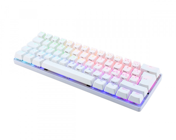 Vortex POK3R RGB Mekanisk Tastatur Hvid [MX Silent Red]