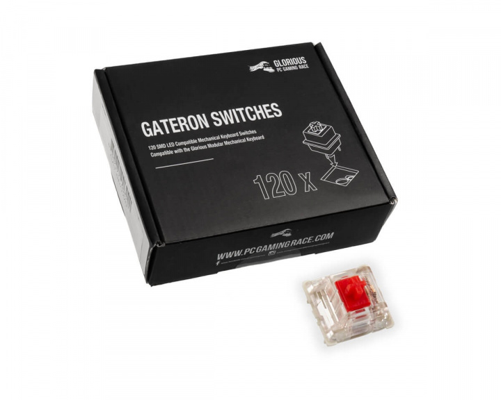 GMMK Gateron Red Mekaniske Afbrydere i gruppen Computertilbehør / Tastatur og tilbehør / Custom tastatur / Switchar hos MaxGaming (14355)