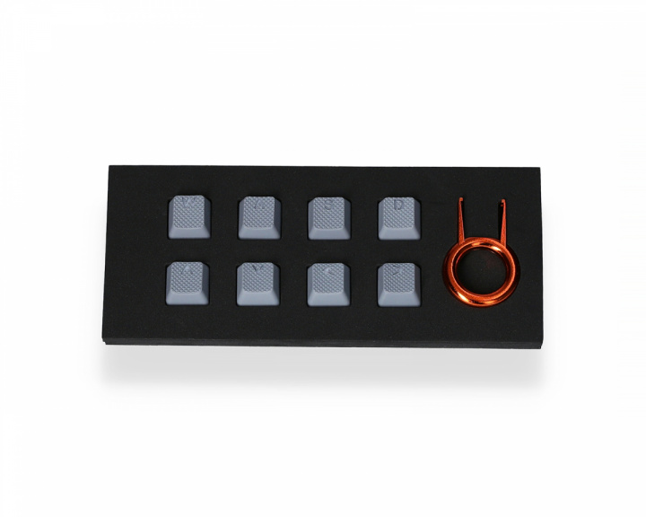 8-Key Gummi Double-shot Backlit Keycap Set - Grå i gruppen Computertilbehør / Tastatur og tilbehør / Keycaps hos MaxGaming (14979)