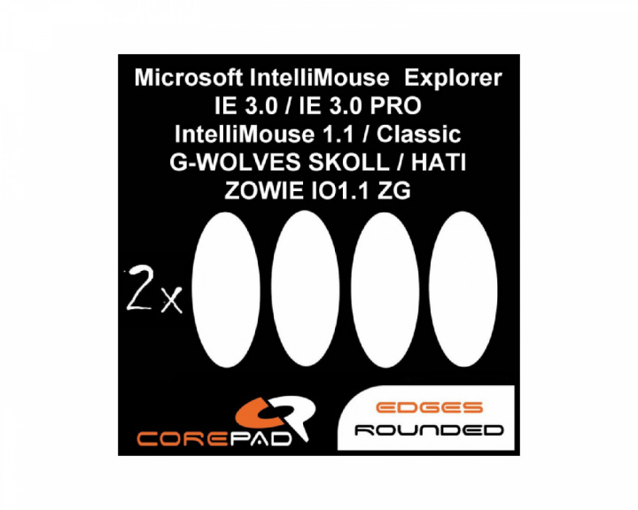 Corepad Skatez til Microsoft IntelliMouse Explorer IE 3.0 / G-WOLVES SKOLL / HATI