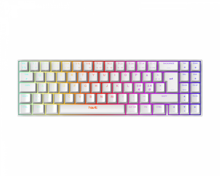 Havit KB496L Ultra Compact Hvid Gaming Tastatur [Outemu Brown]