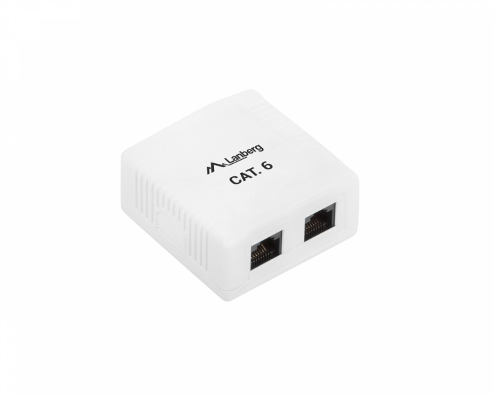 Lanberg Surface UTP Netværksstik 2X RJ4 Cat6