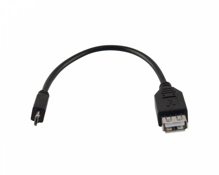 Lanberg Micro-USB Han til USB-A Hun Adapter 0.15M