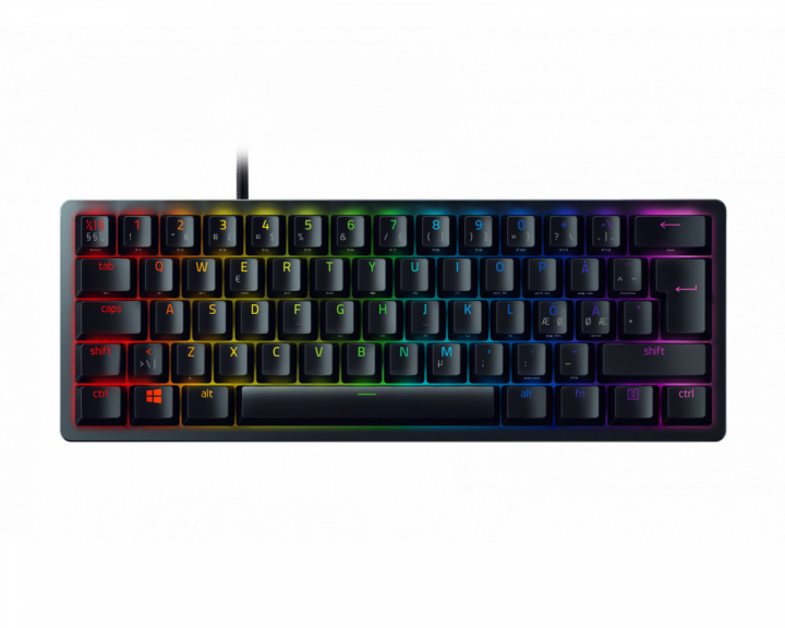 Razer Huntsman Mini Sort - Optisk Gaming Tastatur [Clicky Purple Switch]