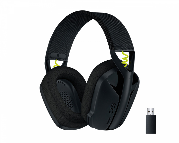 Logitech G435 Lightspeed Trådløs Gaming Headset - Sort