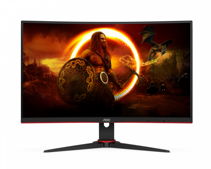 AOC C27G2ZE 27” LED 240hz 0.5ms AMD FreeSync Premium Curved Gamingskærm