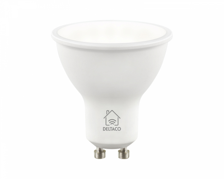Deltaco Smart Home Smart Lampe GU10 WiFI, White CCTC, Dæmpbar