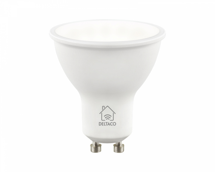 Deltaco Smart Home Smart Lampe GU10 WiFI, White CCTC, Dæmpbar