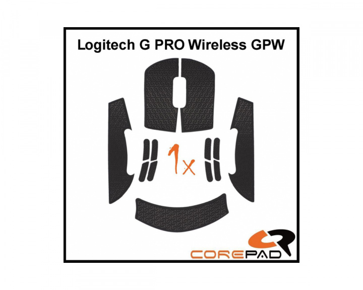 Corepad Grips til Logitech G Pro Wireless - Sort