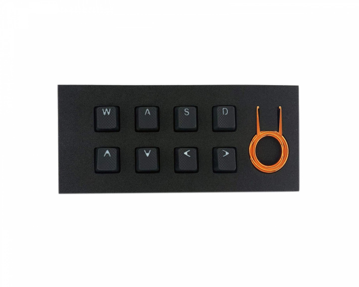 Tai-Hao 8-Key Gummi Double-shot Backlit Keycap Set - Sort