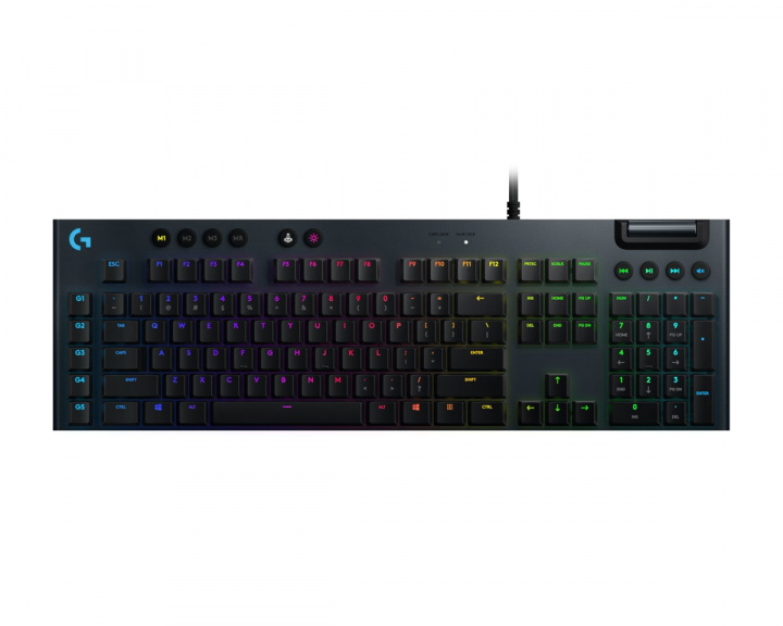 Logitech G815 RGB Mekaniskt Mekanisk Tastatur [GL Tactile] - Carbon