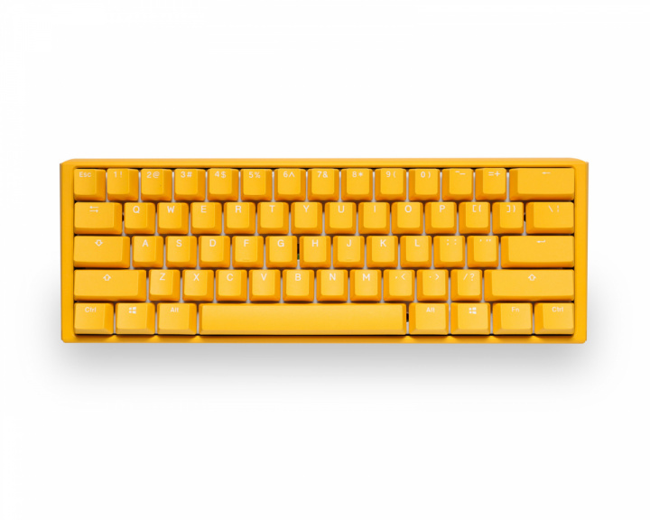Vægt Polar bakke Ducky ONE 3 Mini Yellow Ducky RGB Hotswap Tastatur [MX Clear] - MaxGaming.dk