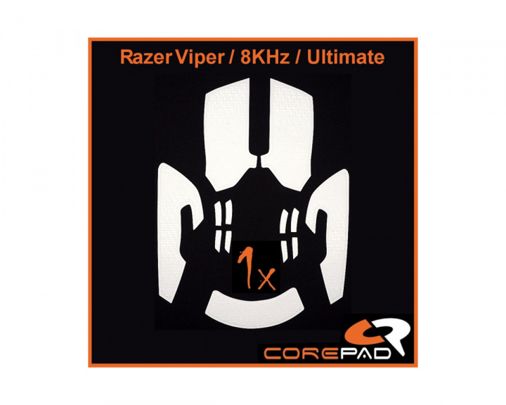 Corepad Grips til Razer Viper/Viper 8kHz/Viper Ultimate - Hvid