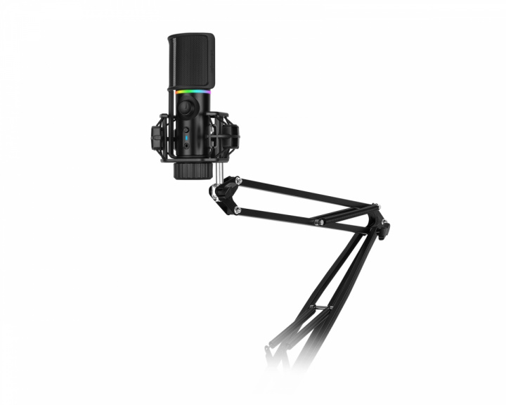 Streamplify MIC - RGB Mikrofon inkl. Mic-arm - Sort