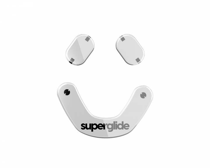 Superglide Glass Skates til SteelSeries Prime Mini Wired/Prime Mini Wireless - Hvid