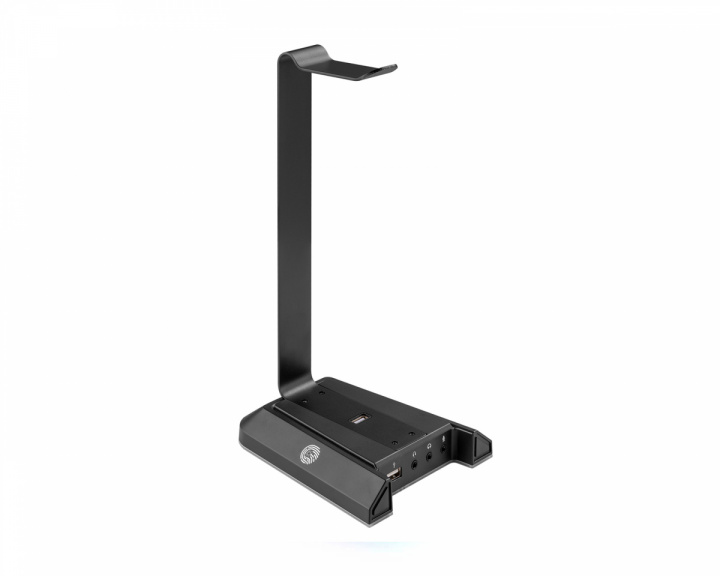 MaxMount Premium RGB Headset Docking Station - Headsetstativ Sort
