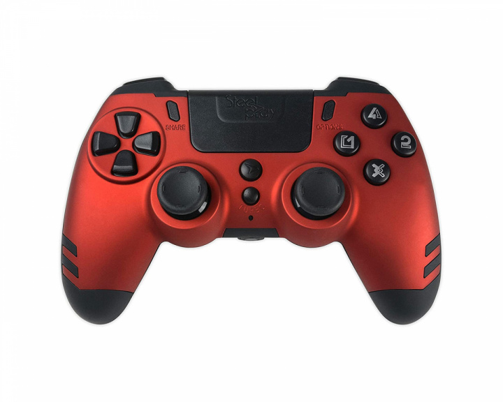 Steelplay MetalTech Trådløs Controller PS4/PC - Rød