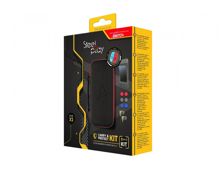 Steelplay Switch Carry and Protect Kit, 11 in 1 Accessory Kit - Taske & Skærmbeskytter