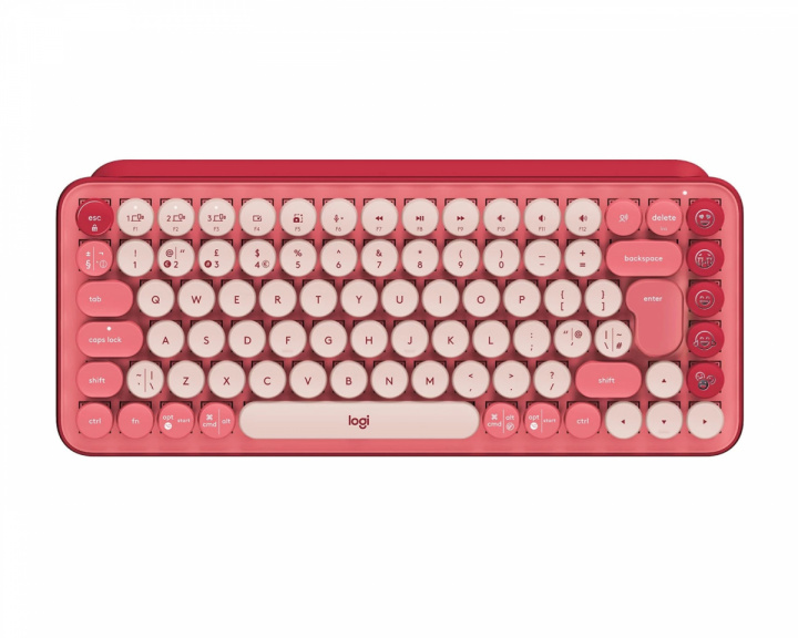 Logitech POP Keys Trådløs Tastatur - Rosa