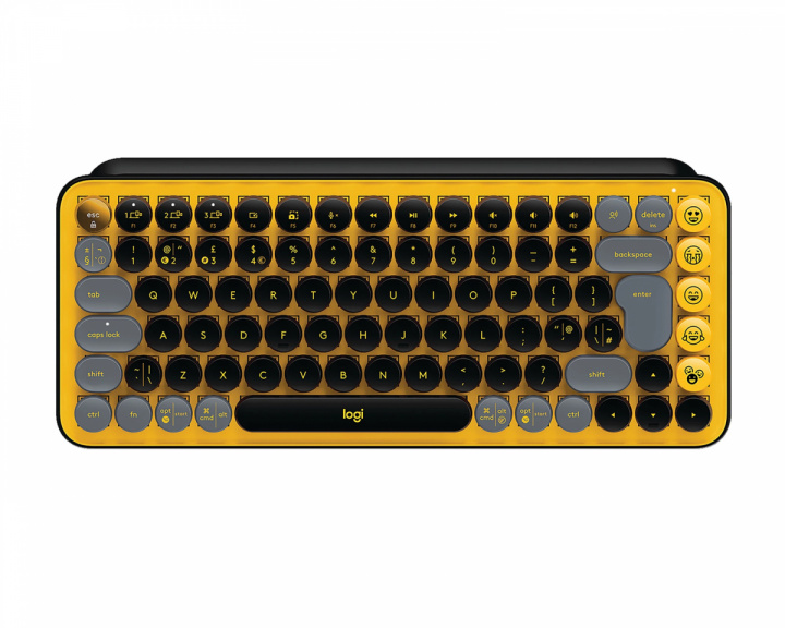 Logitech POP Keys Trådløs Tastatur - Gul