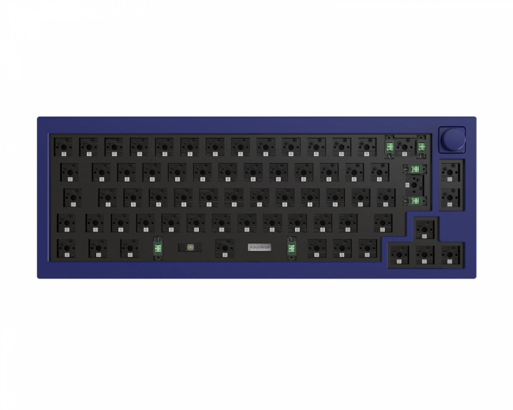 Keychron Q2 QMK ISO Barebone Knob Version - Navy Blue