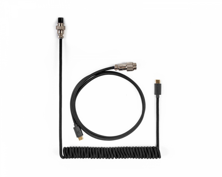 Keychron Custom Coiled Aviator Cable USB-C - Sort