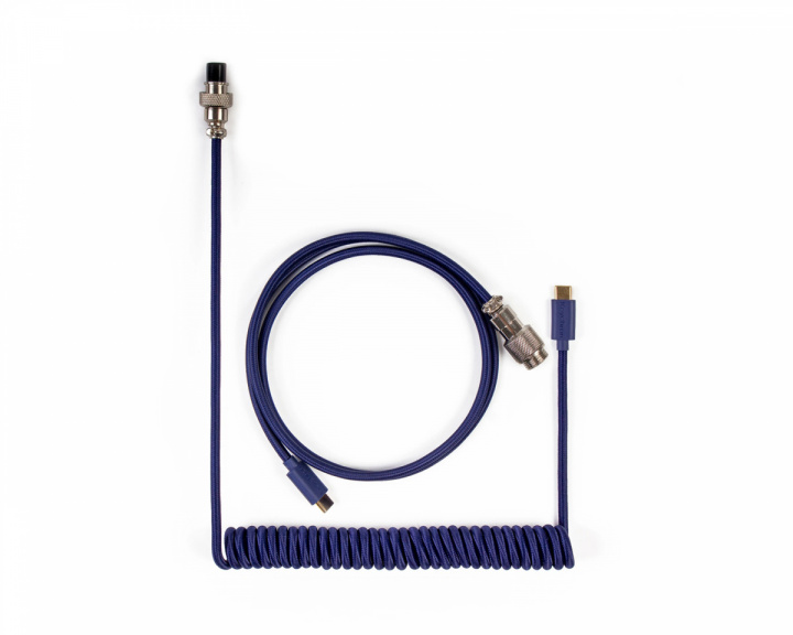 Keychron Custom Coiled Aviator Cable USB-C - Blå