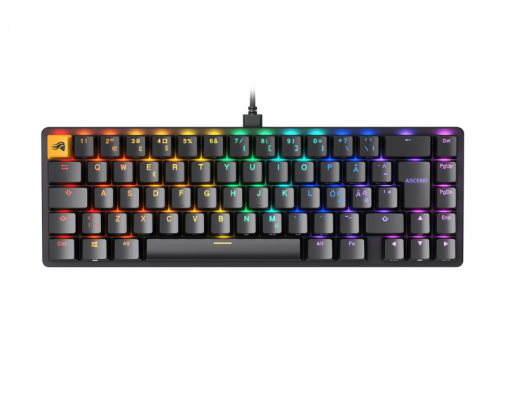 Glorious GMMK 2 65% Pre-Built Tastatur [Fox Linear] - Sort