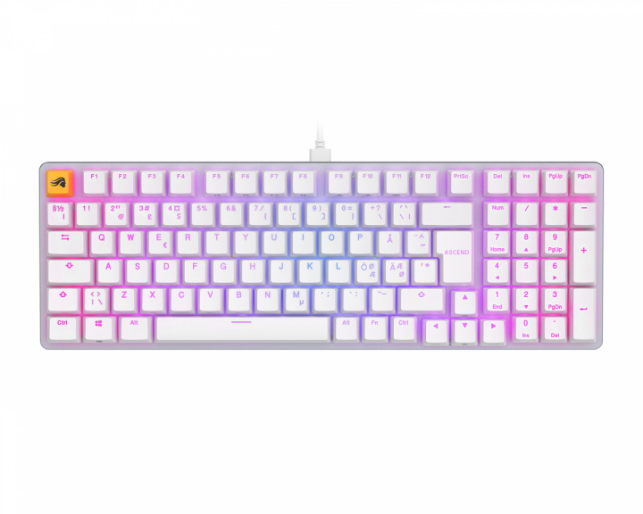 Glorious GMMK 2 96% Pre-Built Tastatur [Fox Linear] - Hvid