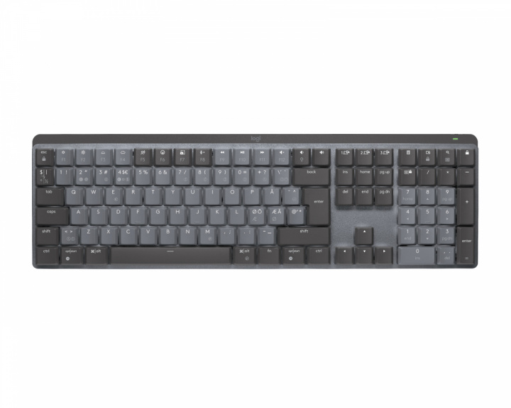 Logitech MX Mechanical Trådløs Low Profile Tastatur [Clicky] - Graphite