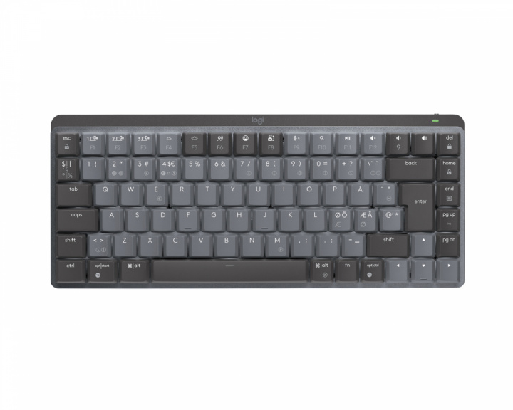 Logitech MX Mechanical Mini Trådløs Low Profile Tastatur [Tactile Quiet] - Graphite