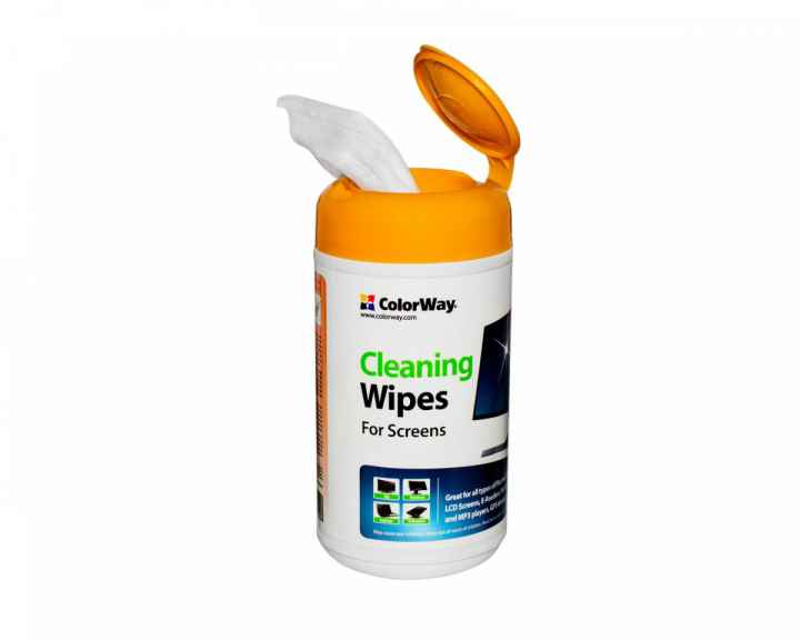 Colorway Cleaning Wipes 100 stk - Vådservietter til Laptops & Skærme