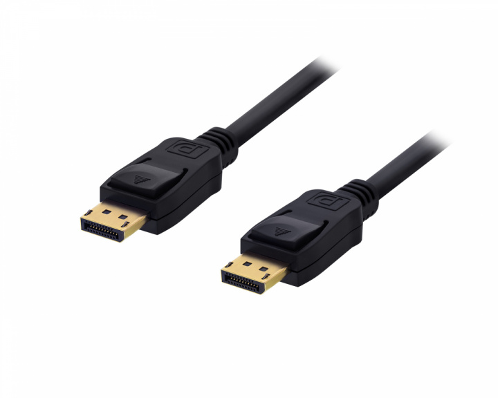 Deltaco DisplayPort Kabel 4K Sort - 2 meter