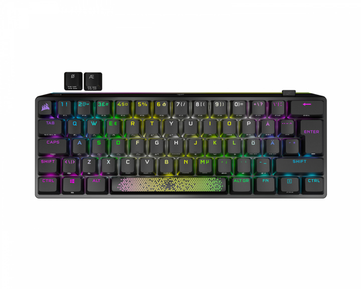 Corsair K70 Pro Mini Wireless RGB Hotswap Trådløs Tastatur [MX Red] - Sort